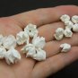 Polymer Clay Yucca Flower and Bud for Jewelry Making, White Flower Beads Polymer Clay