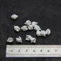 Polymer Clay Yucca Flower and Bud for Jewelry Making, White Flower Beads Polymer Clay