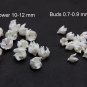 Polymer Clay Yucca Flower and Bud for Jewelry Making, White Flower Beads Polymer Clay
