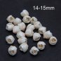 Pearl Beige Buds Roses Flower Beads Polymer clay Floral beads making jewelry,