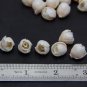 Pearl Beige Buds Roses Flower Beads Polymer clay Floral beads making jewelry,