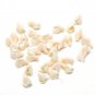 Pearl / Beige Flowers Buds polymer clay, Floral Beads Making jewelry