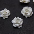 Gardenia Flower Beads polymer clay 1"(2.5cm),  Wedding Beads clay