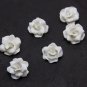 Gardenia Flower Beads polymer clay 1"(2.5cm),  Wedding Beads clay
