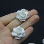 Gardenia Flower Beads polymer clay 1"(2.5cm),  Wedding Beads clay