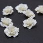 Handmade Flower Beads polymer clay 1"(2.5cm),  Pearl Wedding Beads clay
