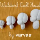 Premade Head for Create Waldorf Doll. 6 sizes. Natural Fiber Oraganic Doll Head