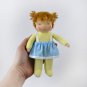 DIY Waldorf pocket doll 7 inch (18 cm) tall. PDF sewing pattern and tutorial.