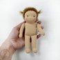 DIY Waldorf classic doll 7 inch (18 cm) tall. PDF sewing pattern and tutorial.