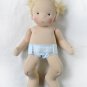 DIY diaper for Waldorf baby doll 14 inch (36 cm) tall. PDF sewing pattern and tutorial.