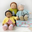 CUSTOM Waldorf Baby Doll 14 inch (36 cm) tall. Natural organic personalized doll