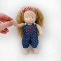 DIY Waldorf doll 7 inch (18 cm) tall. PDF pattern and tutorial. Patterns of doll clothes as bonus!