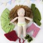 CUSTOM Waldorf doll 7 inch (18 cm) tall. Natural organic Steiner doll