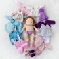 CUSTOM Waldorf doll mini baby 7 inch (18 cm) tall. Natural fiber personalized organic pocket doll