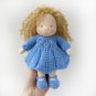 DIY Knitted clothes for a 7 inch (18 cm) Waldorf doll. Bundle of 16 PDF patterns and tutorials.