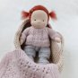DIY Knitted clothes for a 7 inch (18 cm) Waldorf doll. Bundle of 16 PDF patterns and tutorials.
