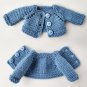 DIY Cardigan, Booties & Hat for a 7 inch (18 cm) Waldorf doll.