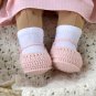 DIY 14-16"/36-40 cm Doll Cardigan & Booties. PDF knitting pattern and tutorial.