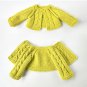 DIY 11-13&acirc;��&acirc;��/28-33 cm Doll Cardigan & Booties. PDF knitting pattern and tutorial.