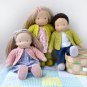 DIY 11-13&acirc;��&acirc;��/28-33 cm Doll Cardigan & Booties. PDF knitting pattern and tutorial.