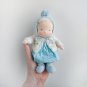 CUSTOM Waldorf doll mini baby 7 inch (18 cm) tall. Natural fiber personalized organic pocket doll