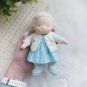 CUSTOM Waldorf doll mini baby 7 inch (18 cm) tall. Natural fiber personalized organic pocket doll
