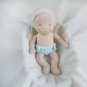 CUSTOM Waldorf doll mini baby 7 inch (18 cm) tall. Natural fiber personalized organic pocket doll