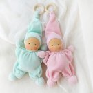 CUSTOM Waldorf Butterfly Doll with Teething Ring – 7 inch (18 cm) Tall
