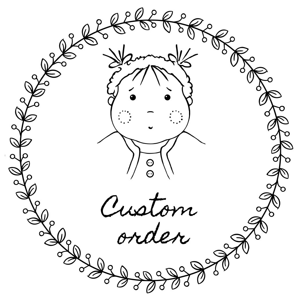 Custom orde: extra clothes for a 7" Waldorf baby doll