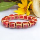 Order to Make-10pcs Handmade porcelain square beads bracelet