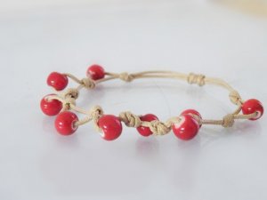 Order to Make-10pcs Handmade porcelain beads bracelet