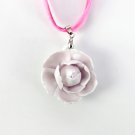 Order to Make-10pcs Handformed porcelain flower pendant