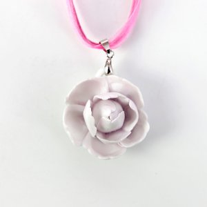 Order to Make-10pcs Handformed porcelain flower pendant