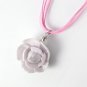 Order to Make-10pcs Handformed porcelain flower pendant