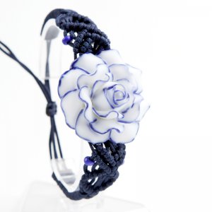 Order to Make-10pcs Handmade porcelain rose bracelet