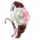 Order to Make-10pcs Handmade porcelain rose bracelet