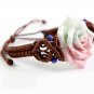 Order to Make-10pcs Handmade porcelain rose bracelet
