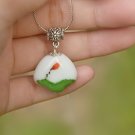 Order to Make-10pcs Handpainted fine china pendant