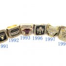1991,1992,1993,1996,1997,1998 Chicago Bulls replica solid championship
