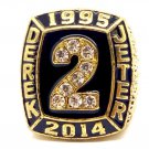 1995 2014 derek jeter #2 championship ring