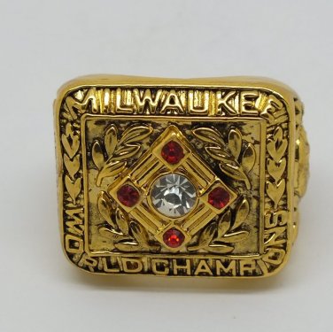 1957 Milwaukee Braves World Series Championship Ring – Best Championship  Rings