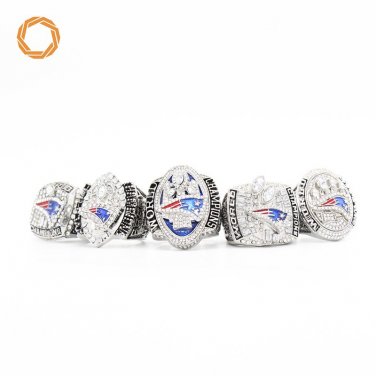 New England Patriots championship ring set 5 pcs replica 2001 2003 200