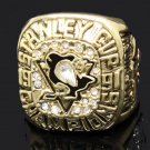 High Quality Gold Color Stanley Cup Ring 1991 Pittsburgh Penguins Cham