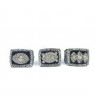 Replica Oakland Raiders Super Bowl Set 1976/1980/1983 Solid Alloy Cham