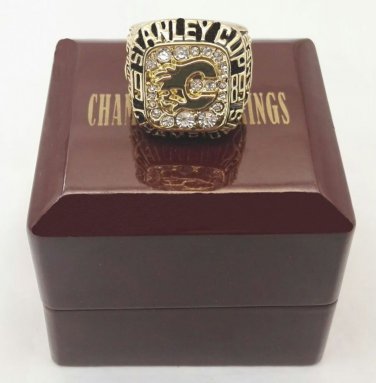 Bottom Price 1989 Calgary Flames Stanley Cup world Championship Rings