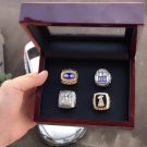 Alloy Rings Sets for 4 Years Sets 1986/1990/2007/2011 New York Giants