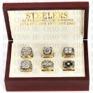 Team Logo wooden case 6pcs Set 1974 1975 1978 1979 2005 2008 Pittsburg