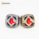 2 color 2007 Boston Red Sox championship ring golden and silver with b