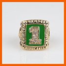 1989 MIAMI HURRICANES FOOTBALL NATIONAL CHAMPIONSHIP RING MEN JEWELRY-
