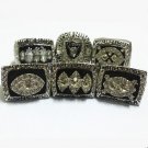 6pcs/set 1967 1976 1980 1983 2002 Oakland Raiders championship rings r